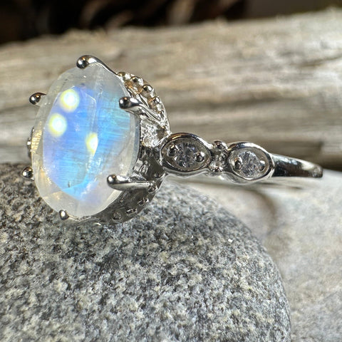 Load image into Gallery viewer, Diana Moonstone Promise Ring
