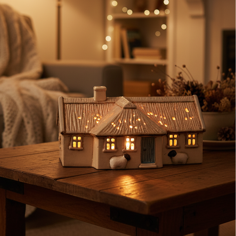 Large Shepherd's Irish Cottage Tealight Holder