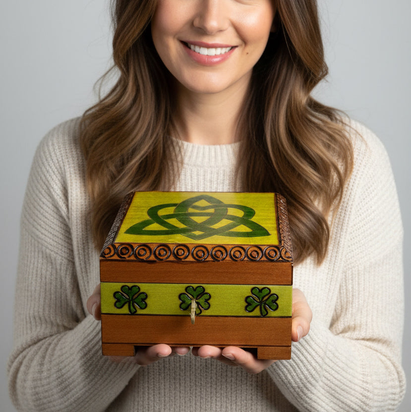 Celtic Love Knot Knot Keepsake Box - Handmade Wooden Box
