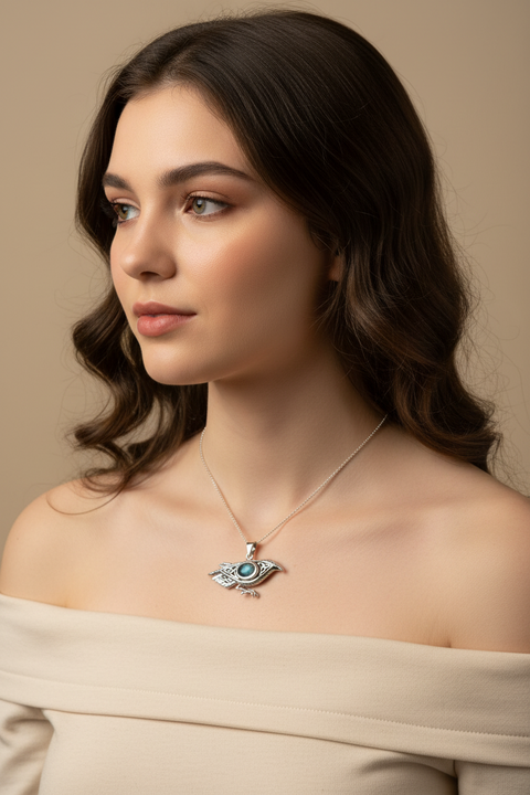 Load image into Gallery viewer, Nightdreamer Raven Necklace
