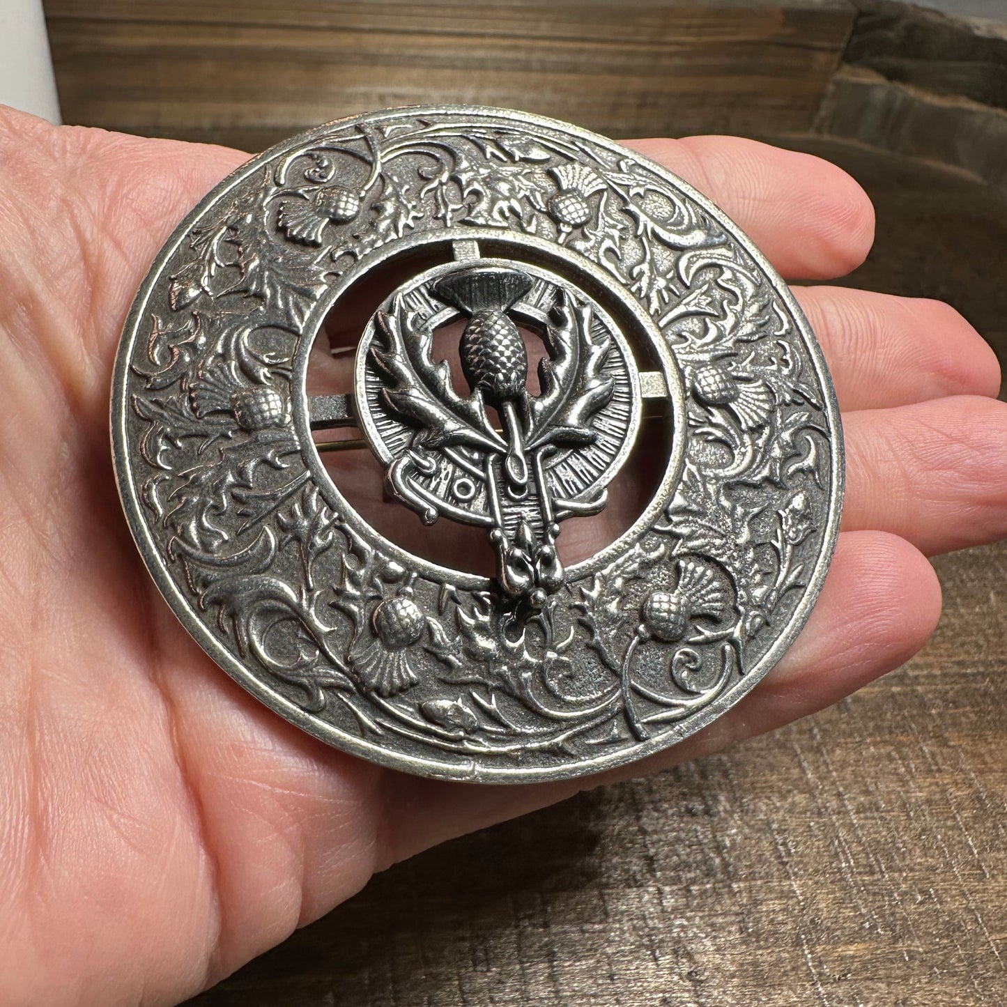Regal Scotland Thistle Brooch - Handmade in Scotland