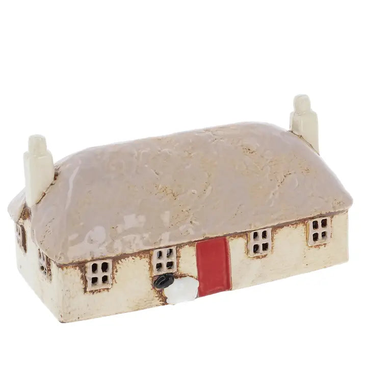 Large Red Door Irish Cottage Tealight Holder