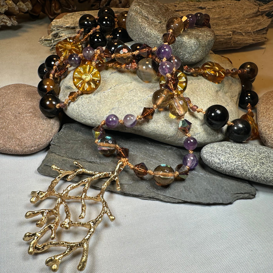 Amethyst Dune Long Necklace