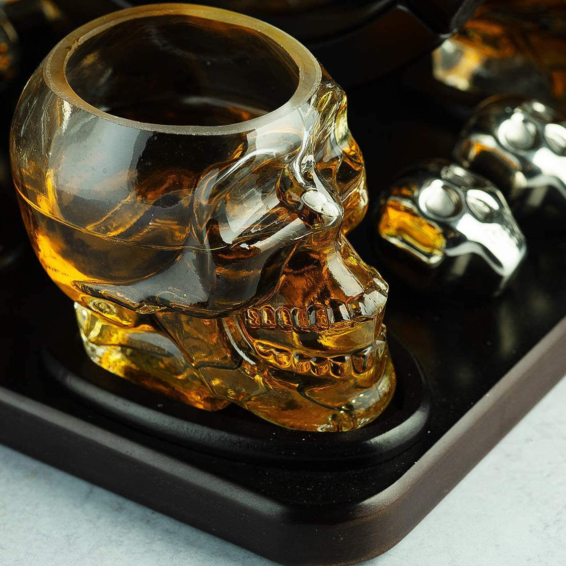 Large Skull Face Decanter Premium Barware Gift