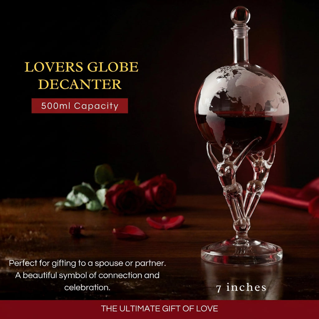 Lovers Crystal Decanter For Wine or Whiskey