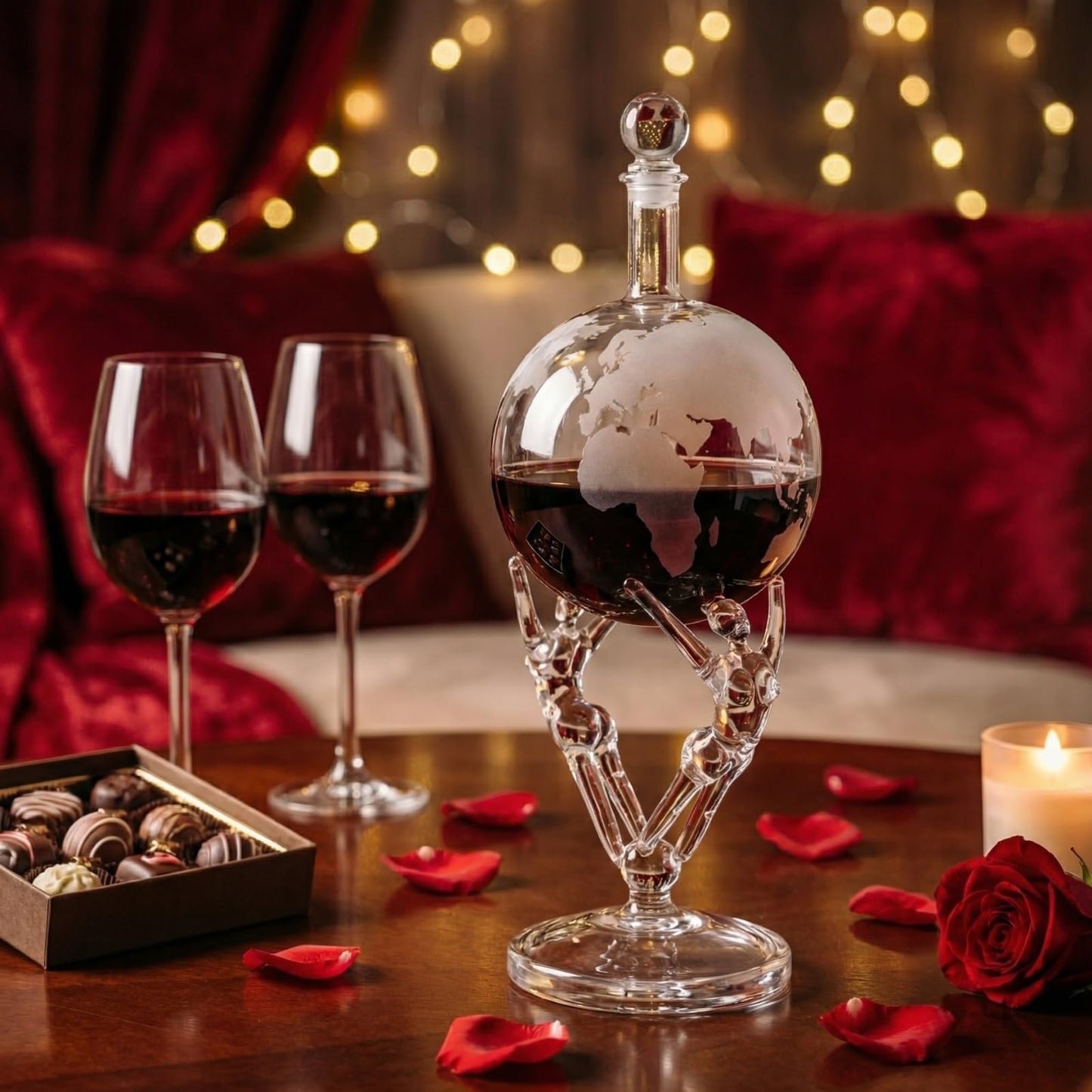 Lovers Crystal Decanter For Wine or Whiskey