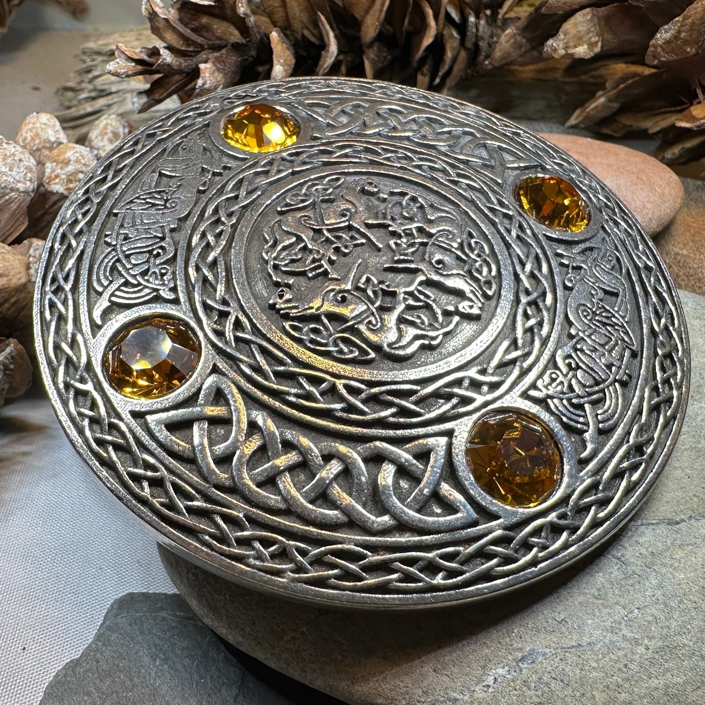 Brodie Celtic Horse Brooch - Handmade in Scotland