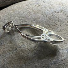 Load image into Gallery viewer, Moonstone Trinity Knot Necklace
