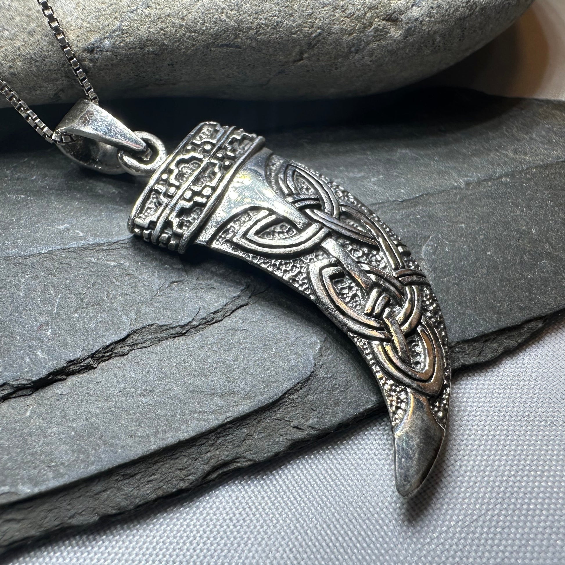 Celtic Wolf Claw Necklace — view 3