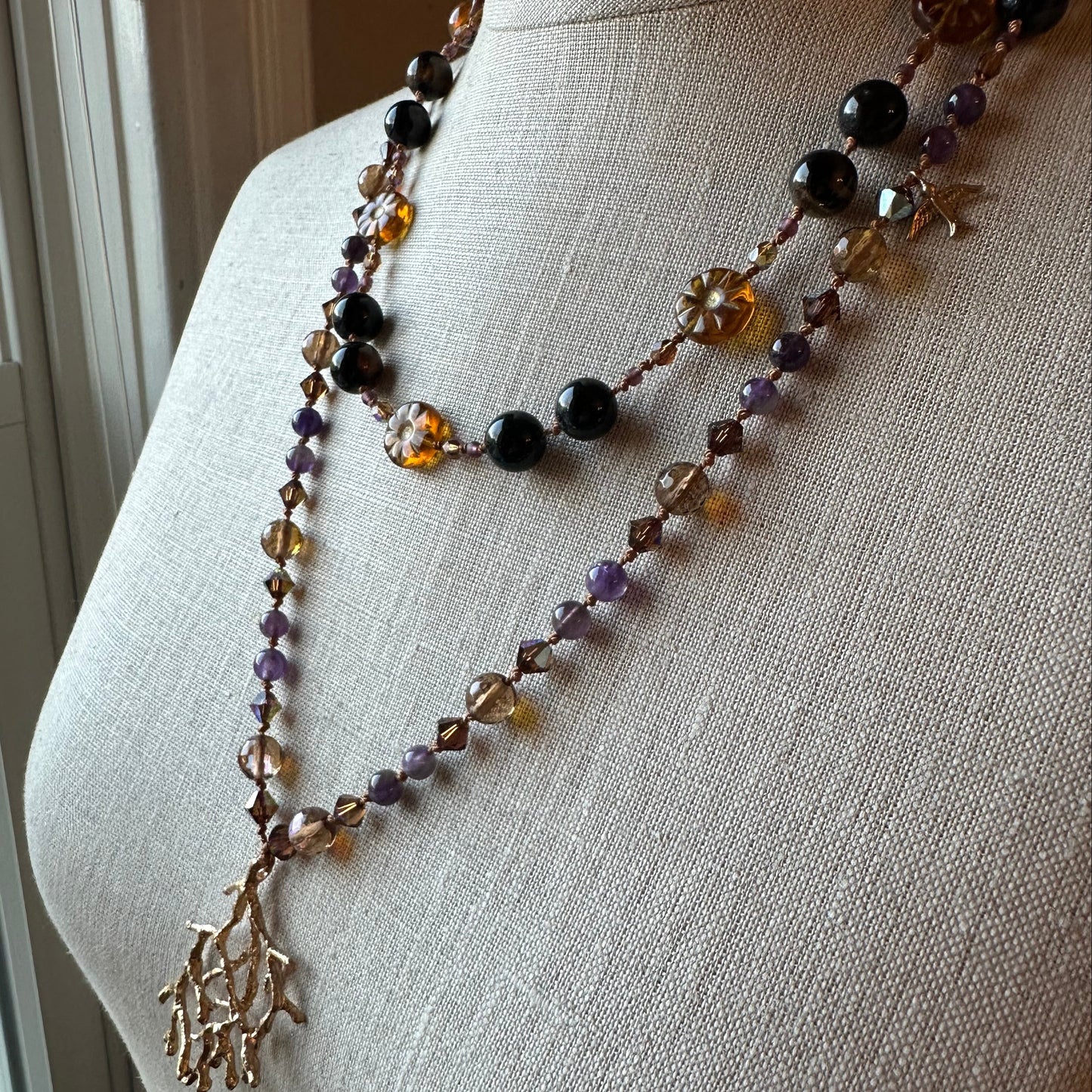 Amethyst Dune Long Necklace