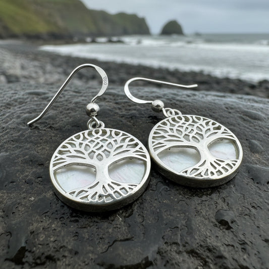 Robyn Tree of Life Earrings in Sterling Silver