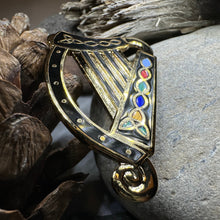 Load image into Gallery viewer, Celtic Harp Brooch
