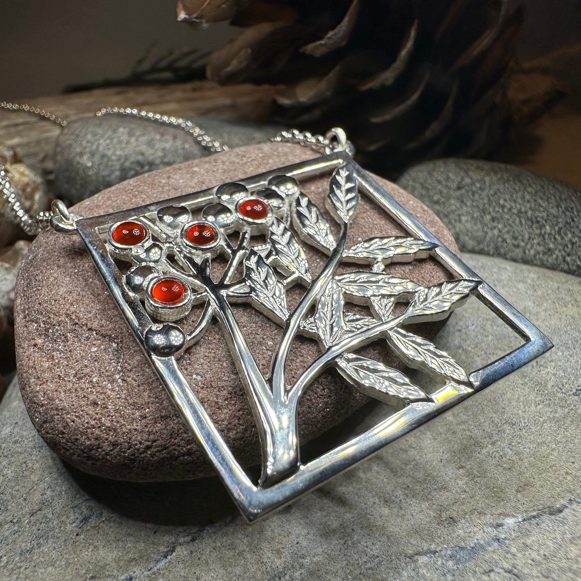 Rowan Tree of Life Necklace - Handmade in Scotland — view 7