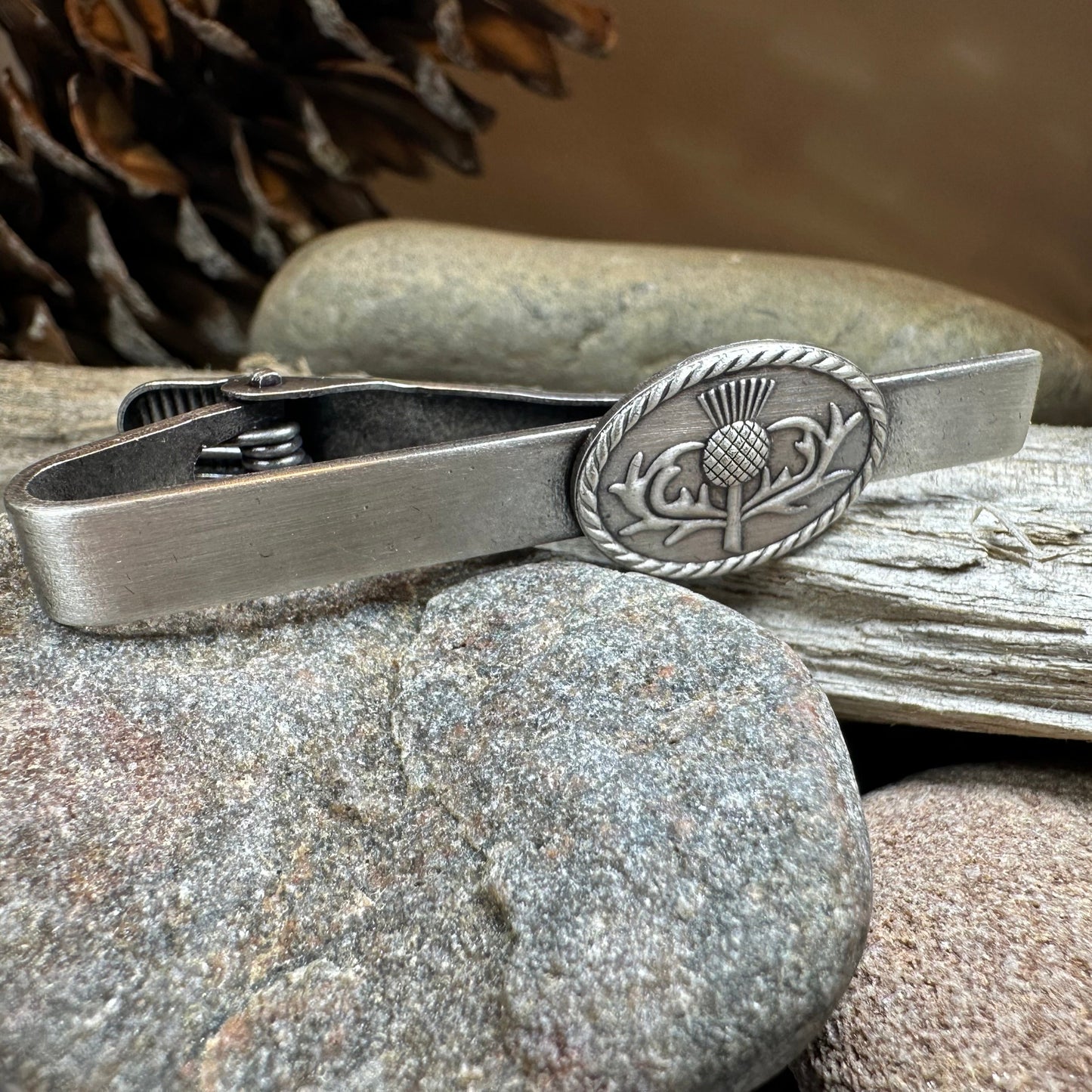 Celtic Thistle Tie Bar — view 8