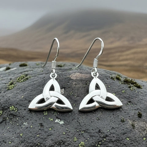 Load image into Gallery viewer, Dainty Trinity Knot Earrings

