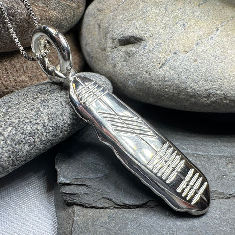 Load image into Gallery viewer, Gaelic Ireland Ogham Necklace - Made in Ireland
