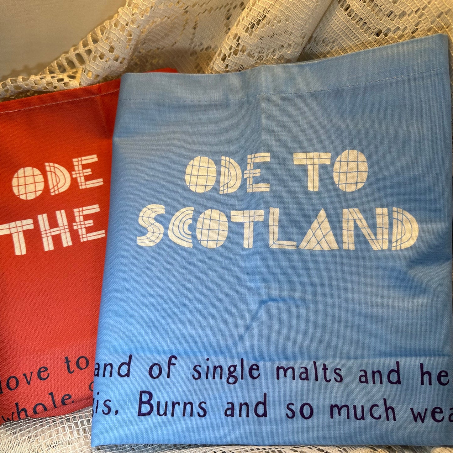 Handmade Scotland Lover Tea Towels - Set of Two