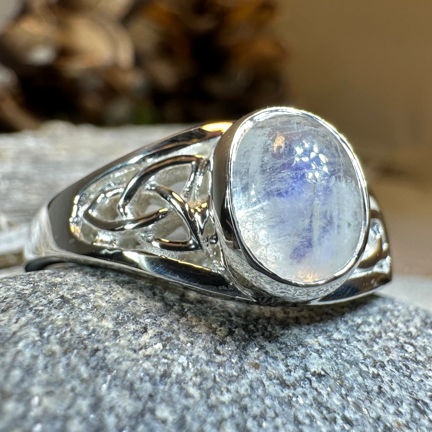 Daviana Moonstone Signet Ring