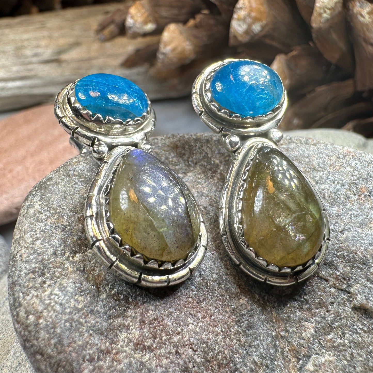 Desert Nights Post Earrings in Sterling Silver