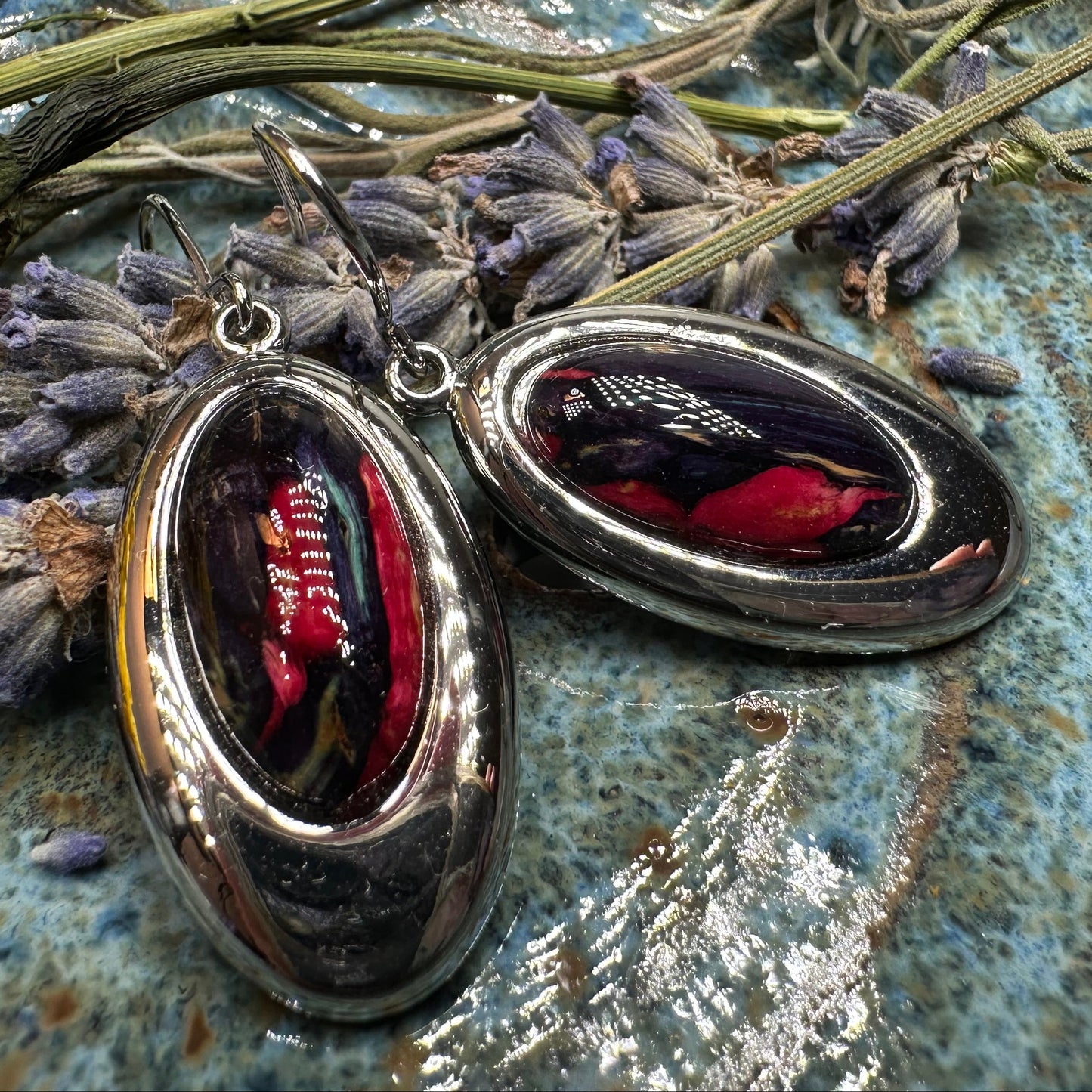 Heathergems Celtic Teardrop Earrings - Handmade in Scotland