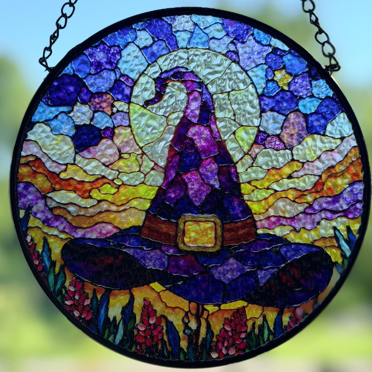 Purple Witch’s Hat Suncatcher
