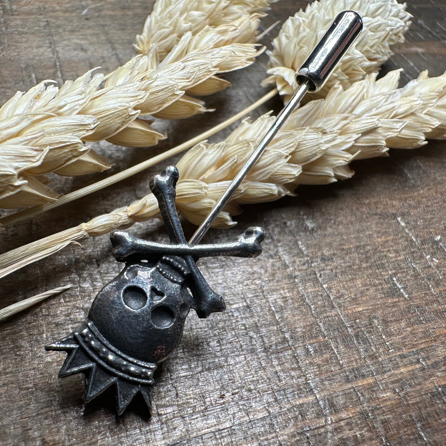 Scottish Skull "King Death" Tie Stick Pin