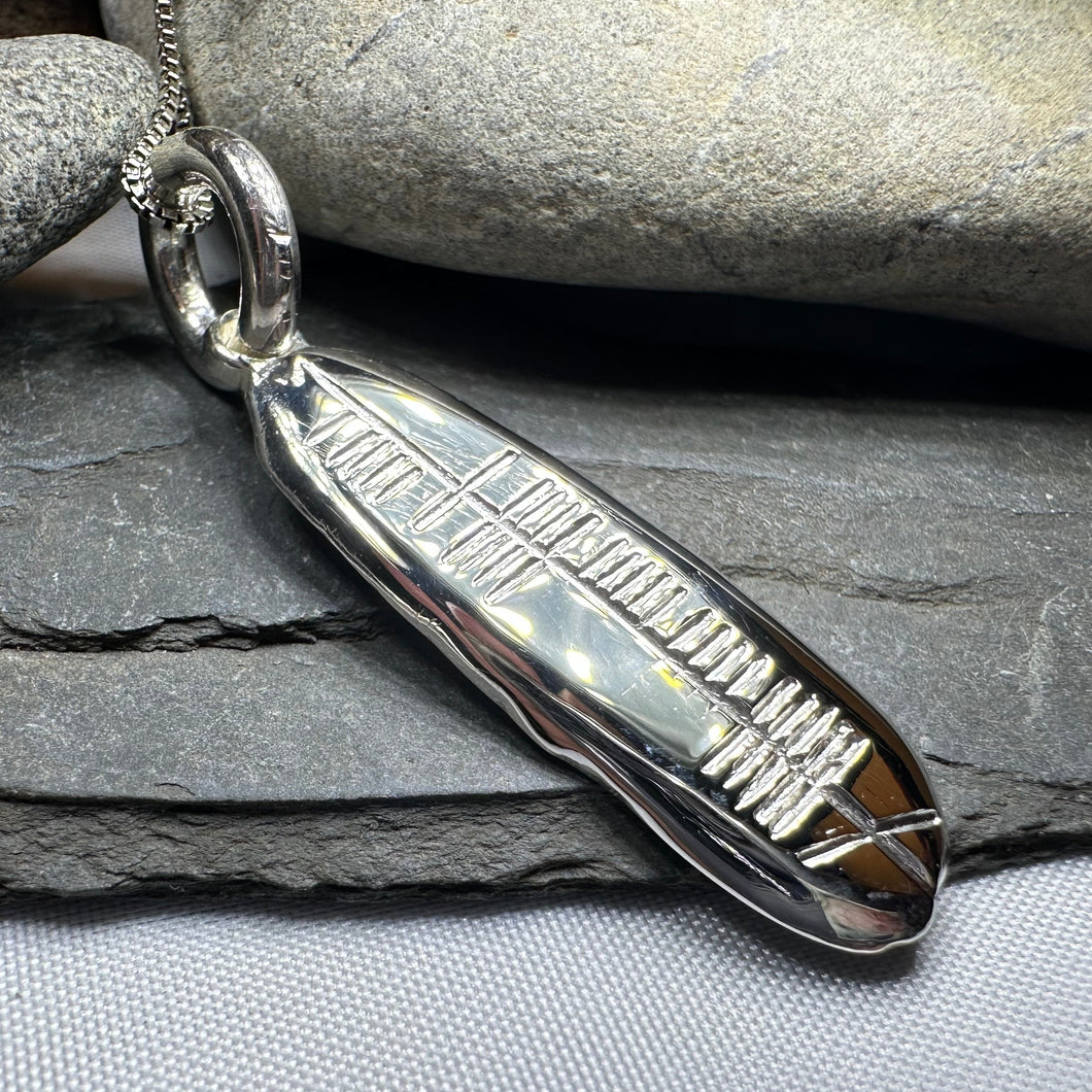 Gaelic Courage Ogham Necklace