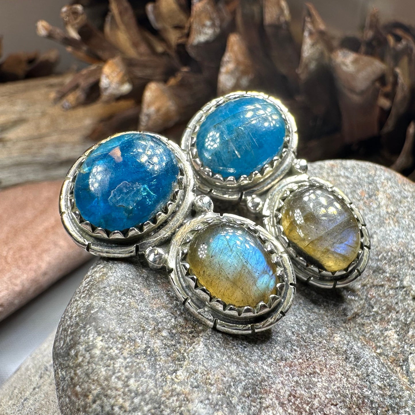 Desert Nights Post Earrings in Sterling Silver