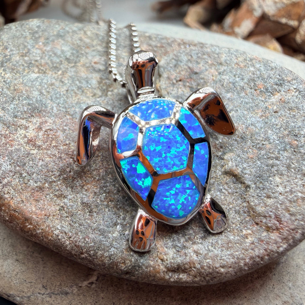Sarilla Turtle Necklace in Sterling Silver