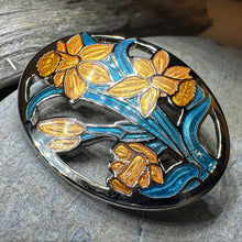 Load image into Gallery viewer, Daffodils of Wales Brooch
