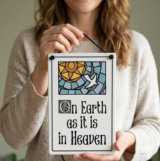 On Earth as it is in Heaven Lord's Prayer Wall Art