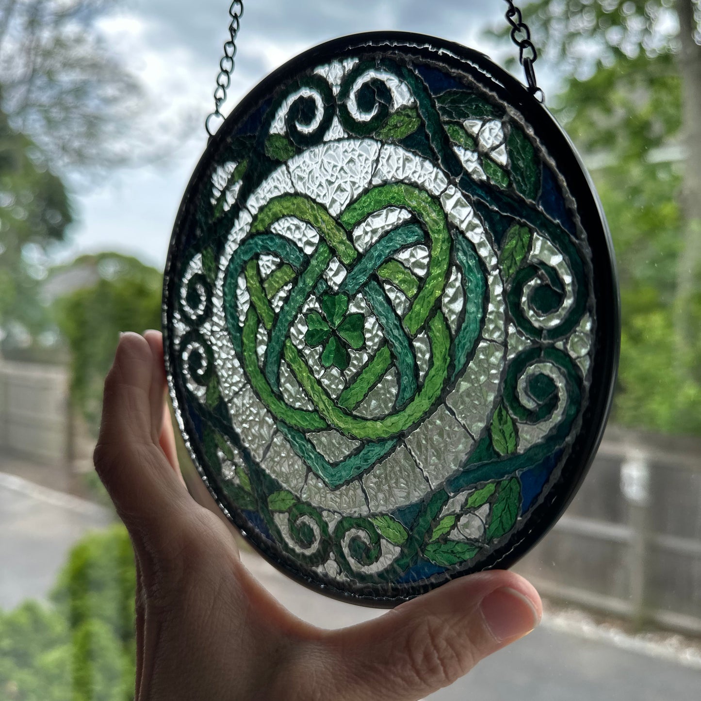 Celtic Love Knot Suncatcher