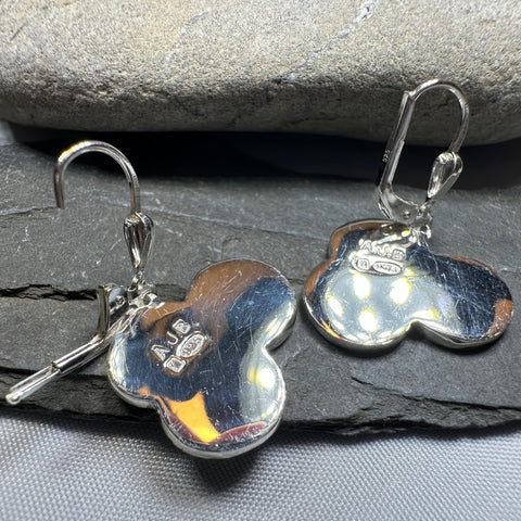 Load image into Gallery viewer, Artisan Newgrange Triple Spiral Earrings - Made in Ireland
