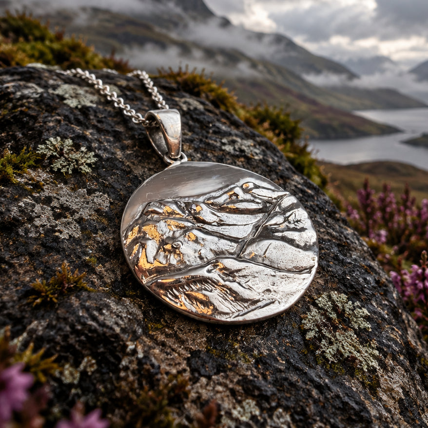 Scotland Three Sisters of Glencoe Necklace - Handmade in Scotland