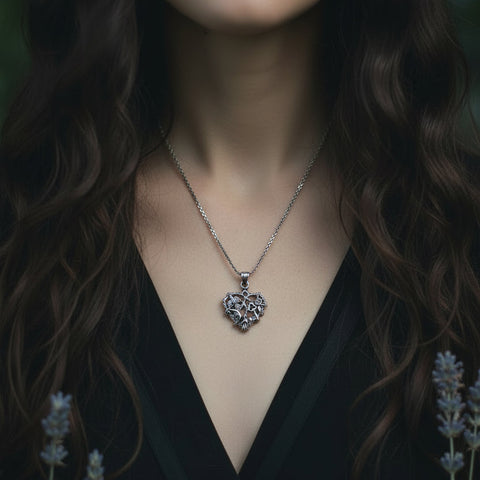 Load image into Gallery viewer, Heart Italian Cimaruta Pendant

