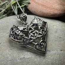Load image into Gallery viewer, Celtic Wolf Love Necklace
