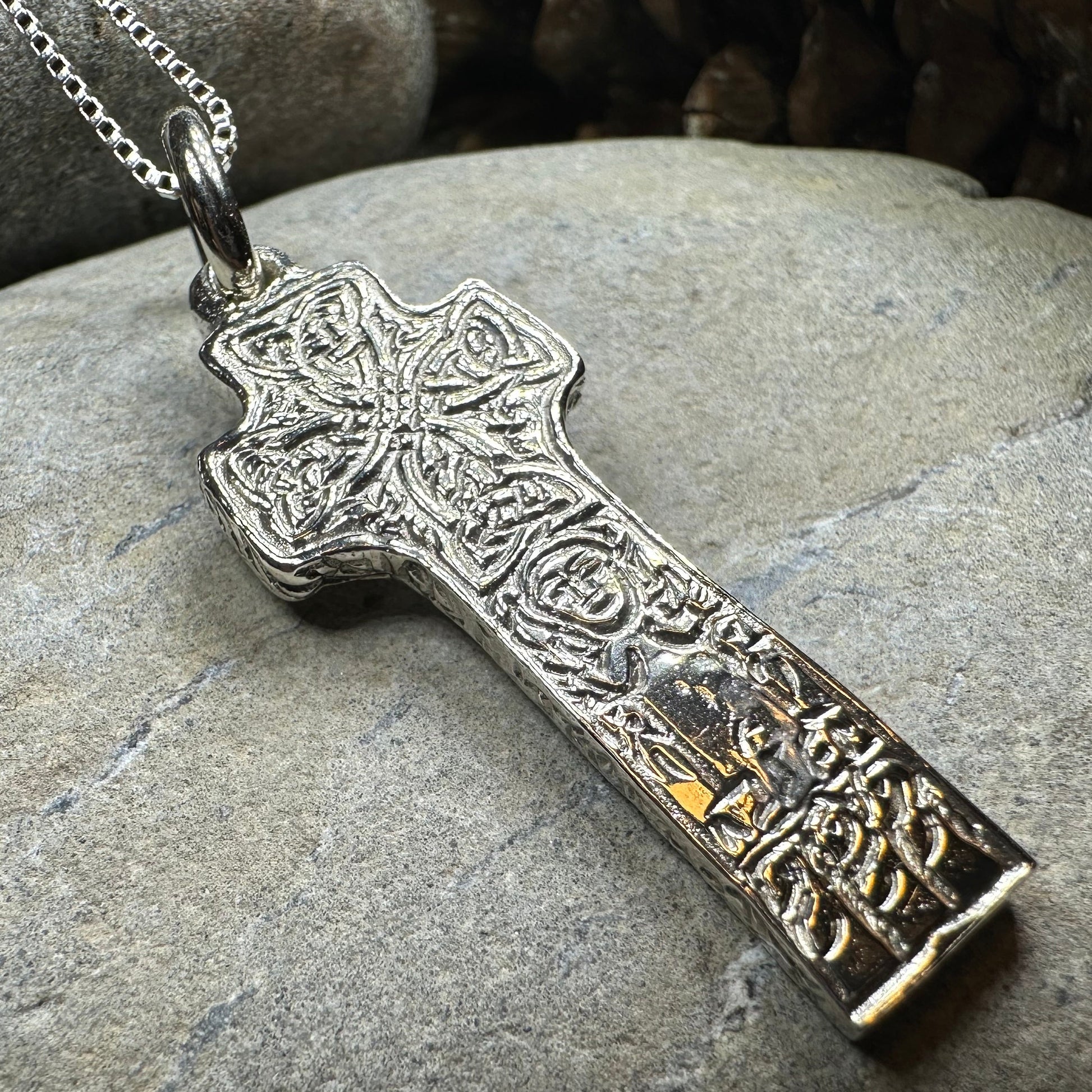 Artisan Irish Saint Patrick Cross Necklace - Made in Ireland — view 3