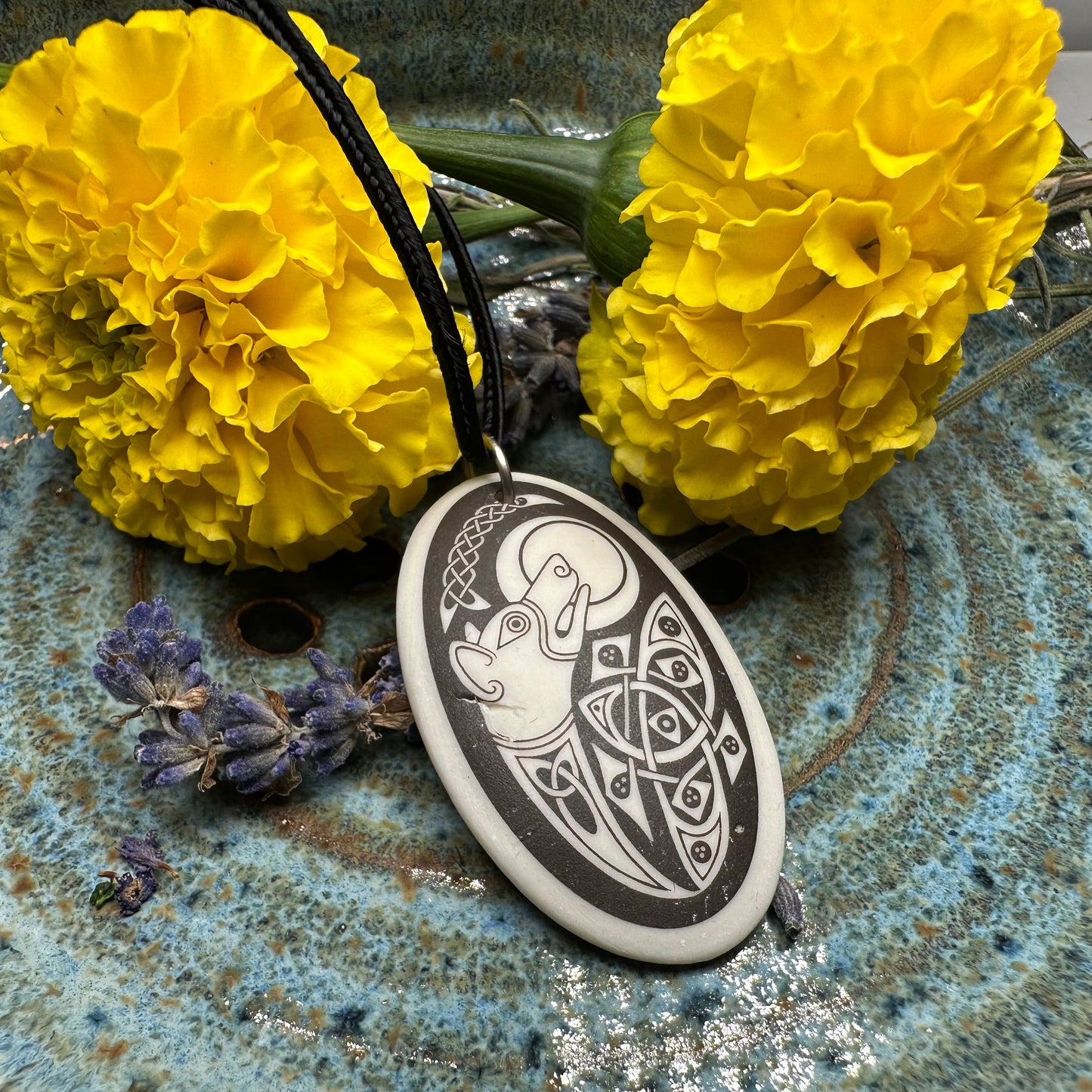 Artisan Celtic Dog Necklace - Handmade in the U.S.A.