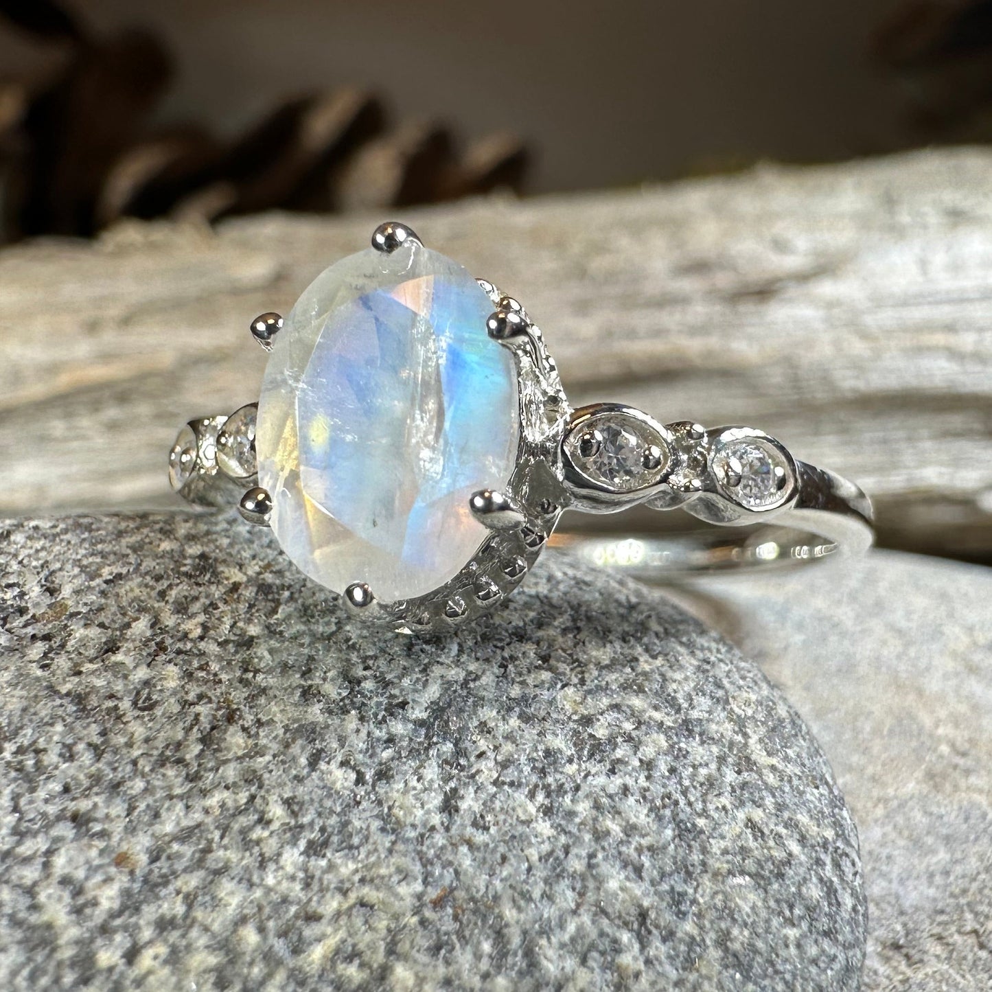 Diana Moonstone Promise Ring — view 13