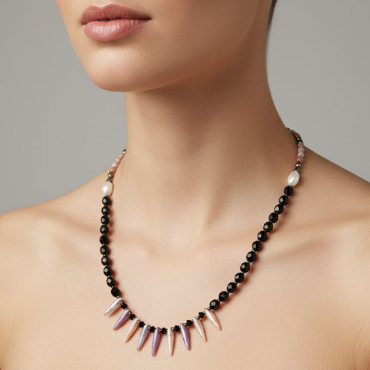 Highland Nightfall Crystal Necklace