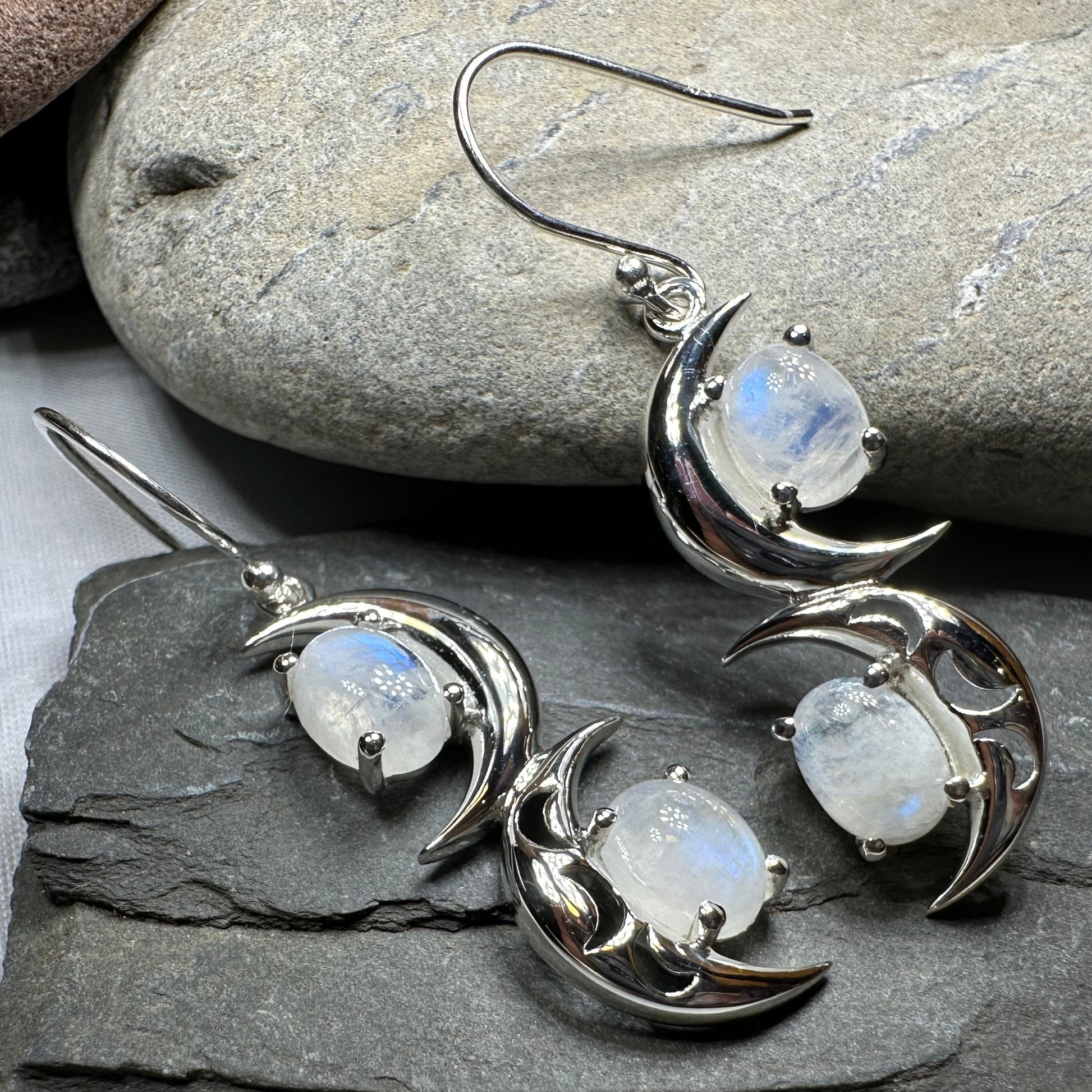 Mystic Dream Moonstone Earrings — view 3