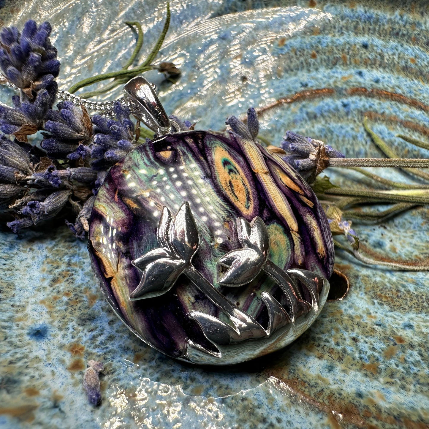 Heathergems Celtic Flower Necklace - Handmade in Scotland