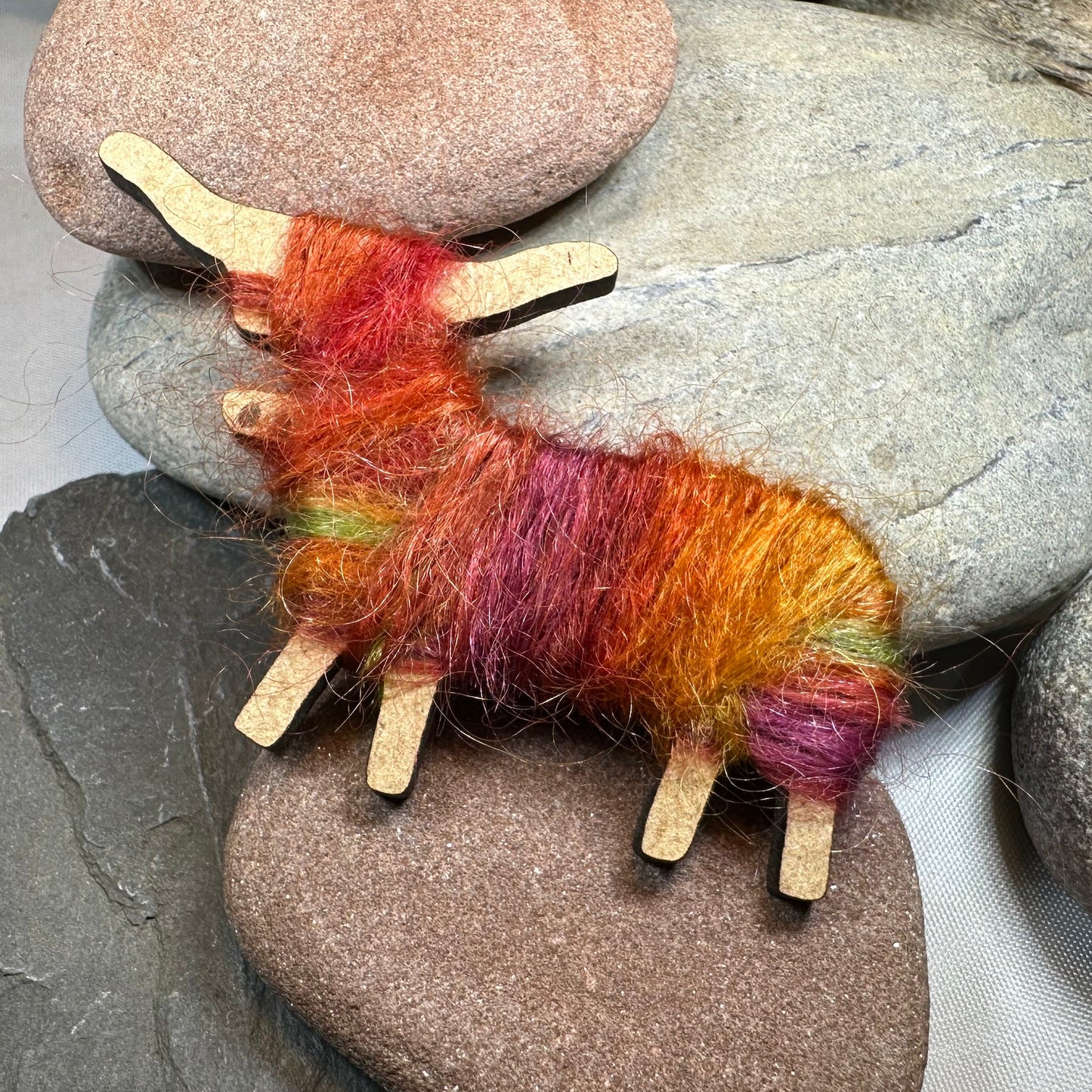 Scottish Highland Cow Scatter Pin - Handmade in Scotland