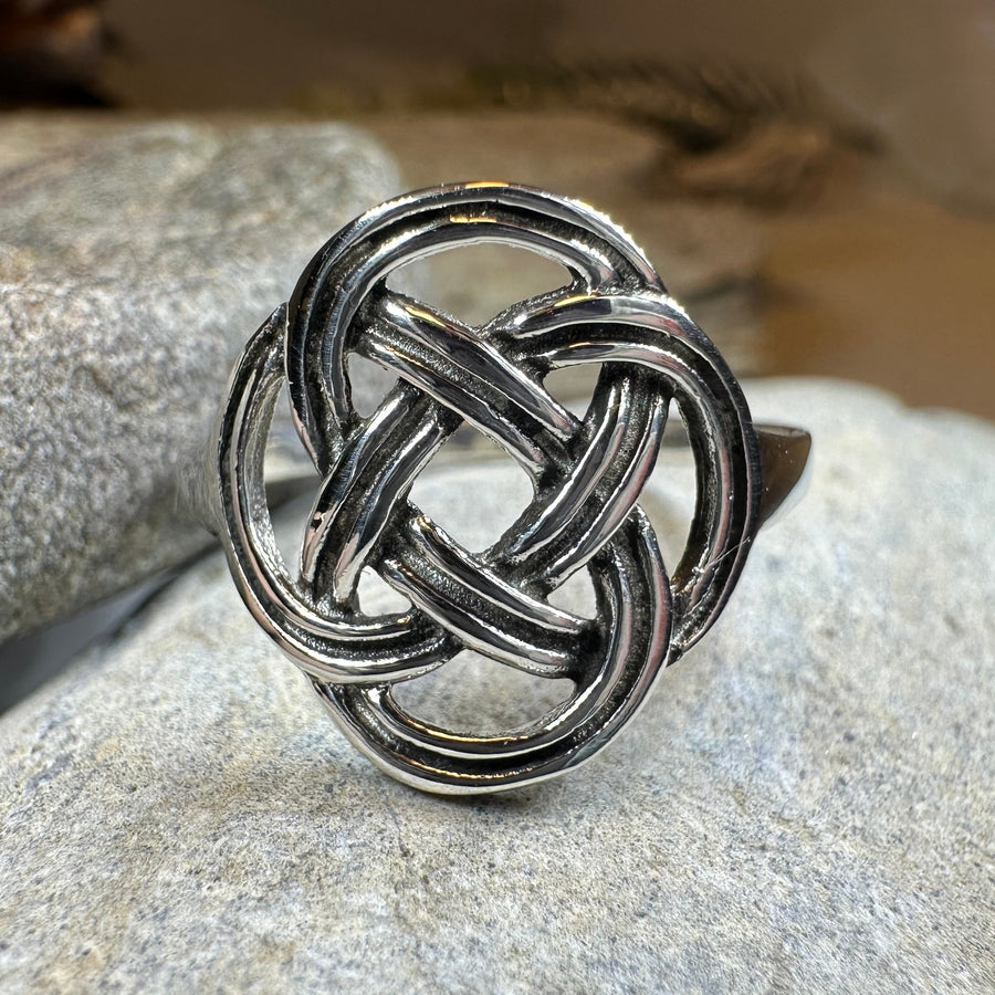 Ailre Celtic Knot Ring in Sterling Silver