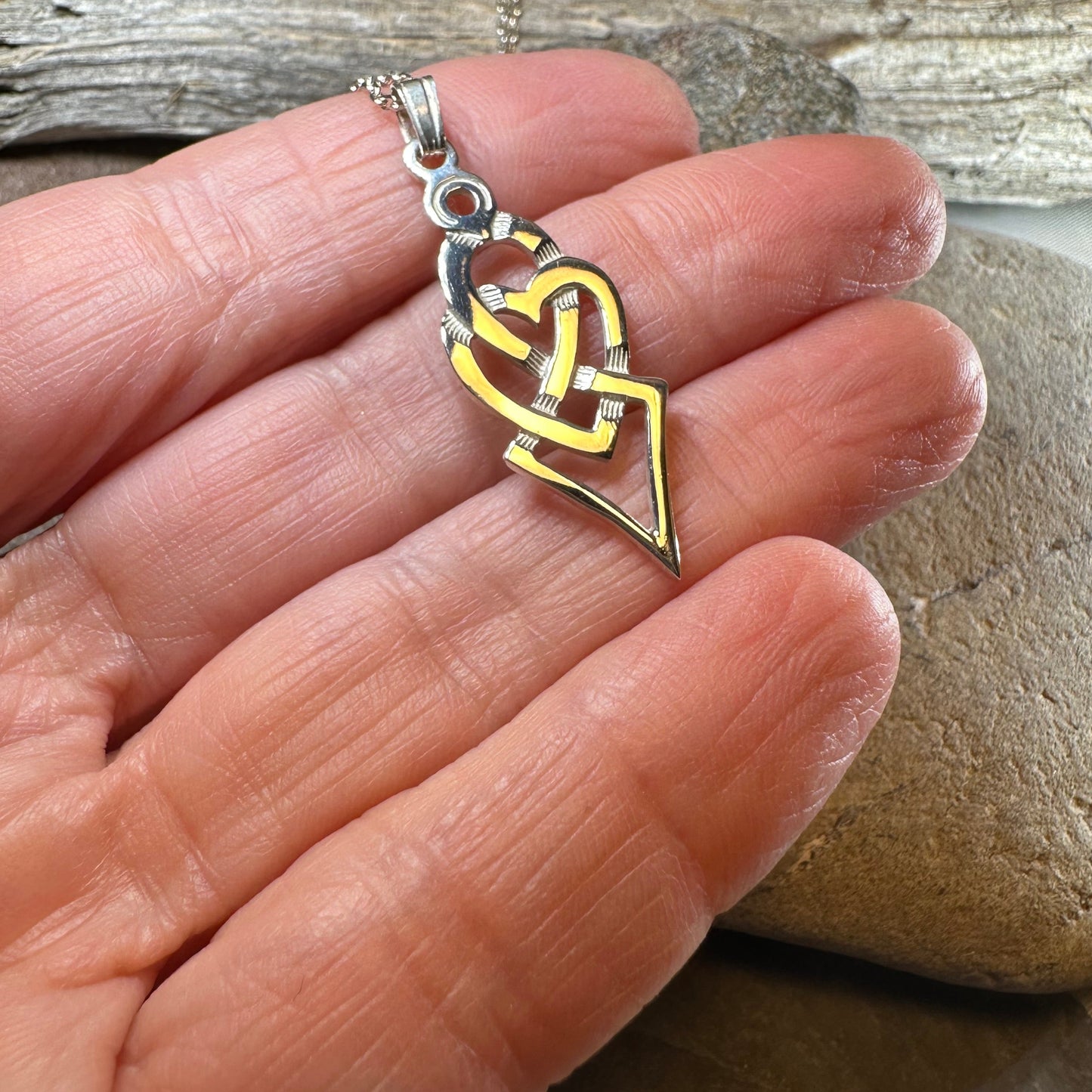 Fior Celtic Love Knot Necklace - Handmade in Scotland — view 4
