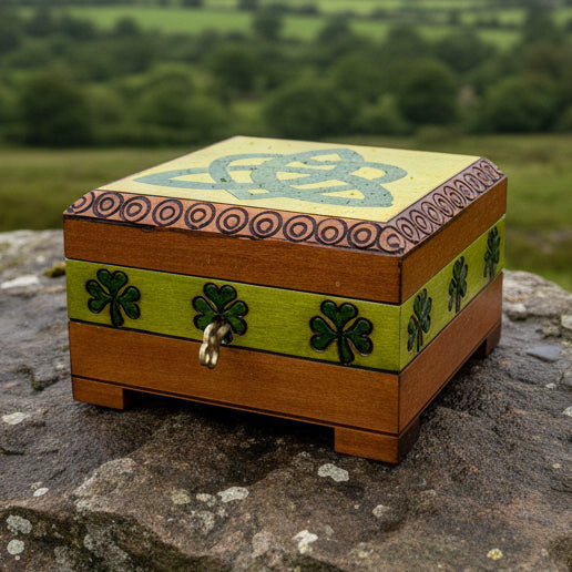 Celtic Love Knot Knot Keepsake Box - Handmade Wooden Box