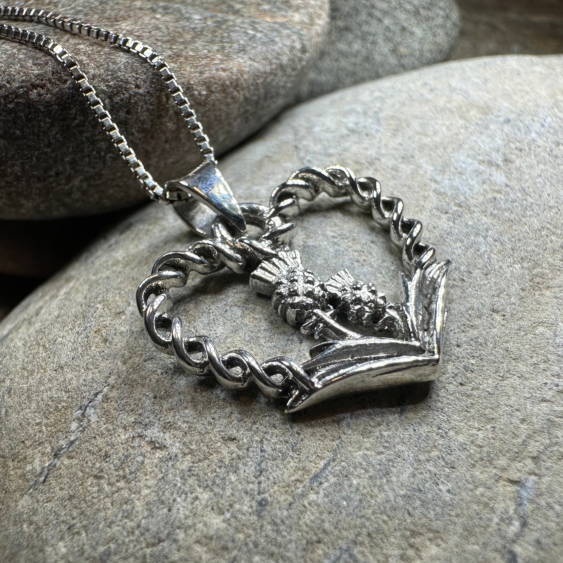 Thistle Heart Necklace — view 6