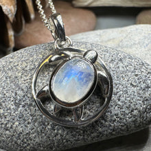 Load image into Gallery viewer, Moonstone Turtle Necklace
