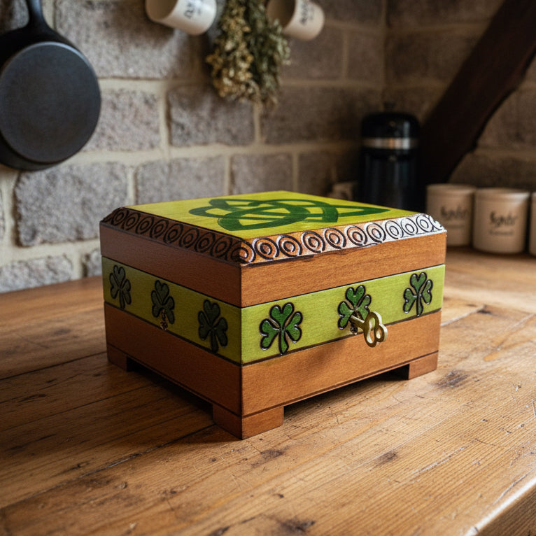 Celtic Love Knot Knot Keepsake Box - Handmade Wooden Box