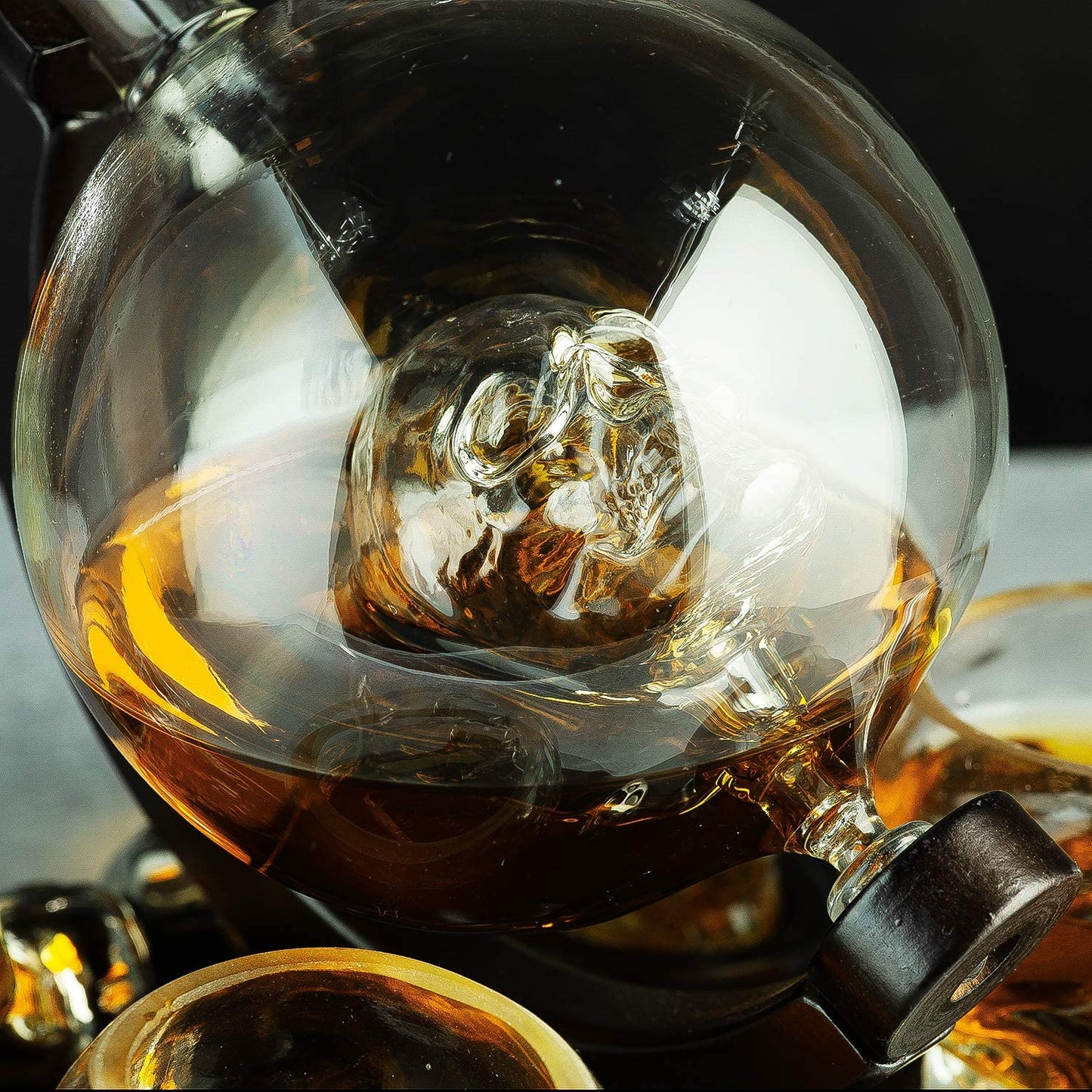 Large Skull Face Decanter Premium Barware Gift